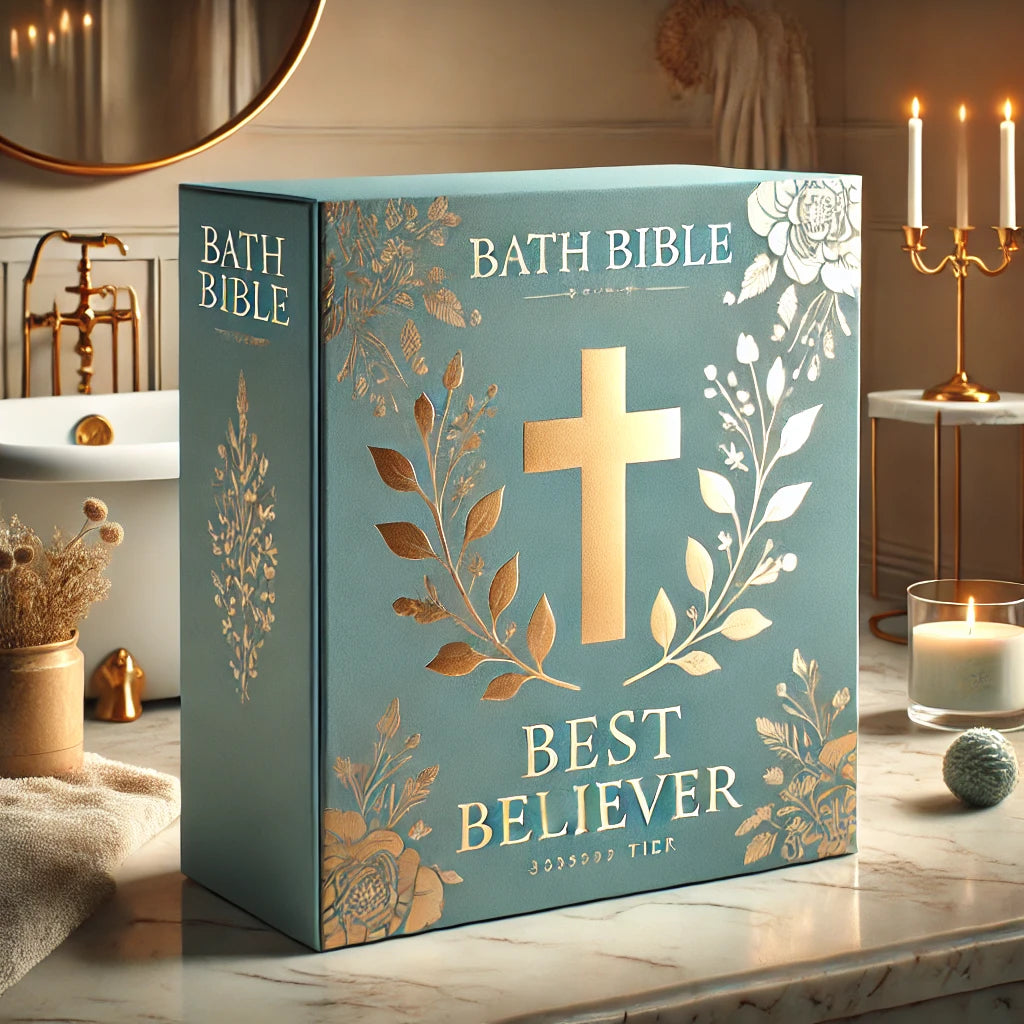 Luxury self-care box with skincare and faith-based products