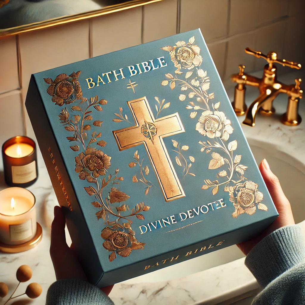 Luxury self-care box with skincare and faith-based products