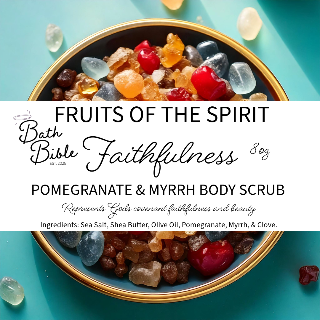 Pomegranate body scrub with essential oils for exfoliation